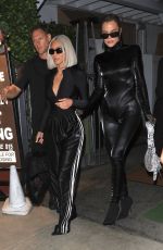 KIM and KHLOE KARDASHIAN Out for Dinner in Santa Monica 07/20/2022