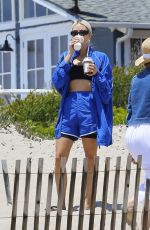 KIM and KOURTNEY KARDASHIAN at a Birthday Party at a Beach in Malibu 07/09/2022