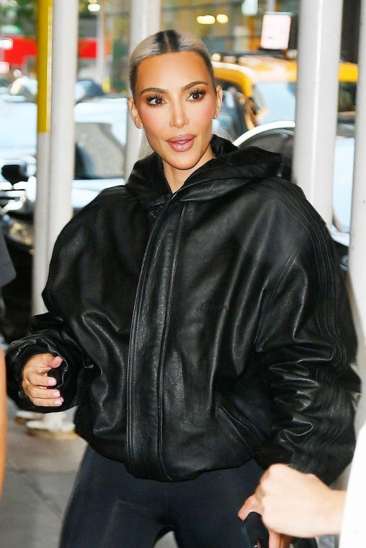 KIM KARDASHIAN Arrives for Dinner at Polo Bar in New York 07/13/2022