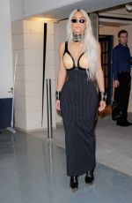 KIM KARDASHIAN Heading to Jean Paul Gaultier Fashion Show in Paris 07/06/2022