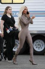 KIM KARDASHIAN on the Set of a Hulu Commercial in Los Angeles 07/01/2022