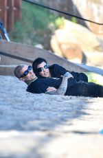 KOURTNEY KARDASHIAN and Travis Barker at a Beach in Montecito 07/24/2022