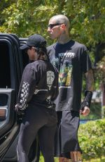 KOURTNEY KARDASHIAN and Travis Barker Heading to Erewhon Market in Calabasas 07/26/2022