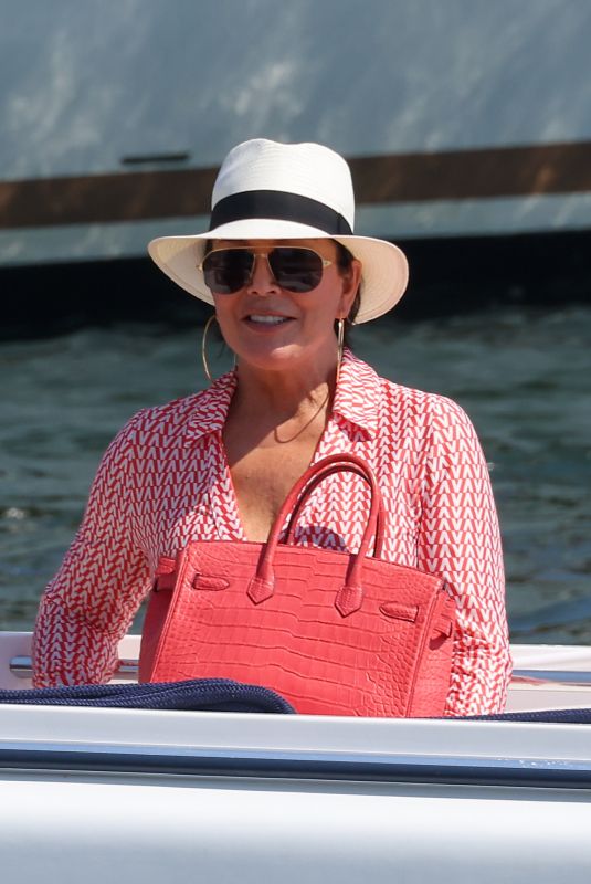 KRIS JENNE at a Boat in Saint-Tropez 07/18/2022
