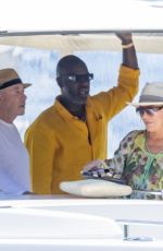 KRIS JENNER at a Yach on Vacation in Nerano 07/20/2022