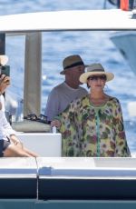 KRIS JENNER at a Yach on Vacation in Nerano 07/20/2022
