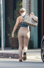 KRISTEN BELL Arrives at Metamorphosis Studio Pilates Class in Los Feliz 07/26/2022