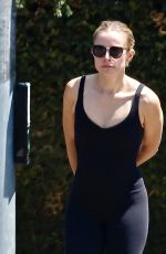 KRISTEN BELL Out Hiking at Griffith Park in Los Feliz 07/27/2022