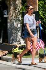 KRISTEN DOUTE Heading to a July 4th Party in Los Angeles 07/04/2022