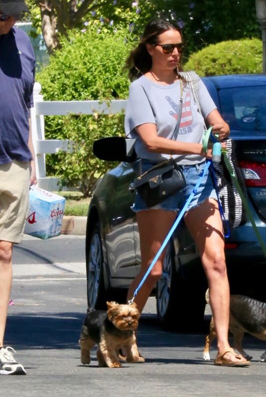 KRISTEN DOUTE Heading to a July 4th Party in Los Angeles 07/04/2022