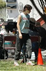 KRISTEN STEWART on the Set of Love Lies Bleeding in Albuquerque 06/29/2022