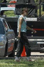 KRISTEN STEWART on the Set of Love Lies Bleeding in Albuquerque 06/29/2022