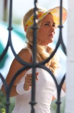 KRISTEN WIIG and LESLIE BIBB on the Set of Mrs. American Pie in Los Angeles 07/29/2022