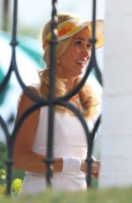 KRISTEN WIIG and LESLIE BIBB on the Set of Mrs. American Pie in Los Angeles 07/29/2022