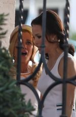 KRISTEN WIIG and LESLIE BIBB on the Set of Mrs. American Pie in Los Angeles 07/29/2022