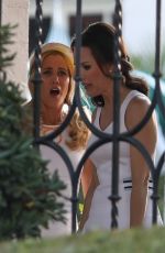 KRISTEN WIIG and LESLIE BIBB on the Set of Mrs. American Pie in Los Angeles 07/29/2022