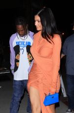 KYLIE JENNER and Travis Scott Arrives at Catch LA in West Hollywood 07/09/2022