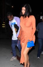 KYLIE JENNER and Travis Scott Arrives at Catch LA in West Hollywood 07/09/2022