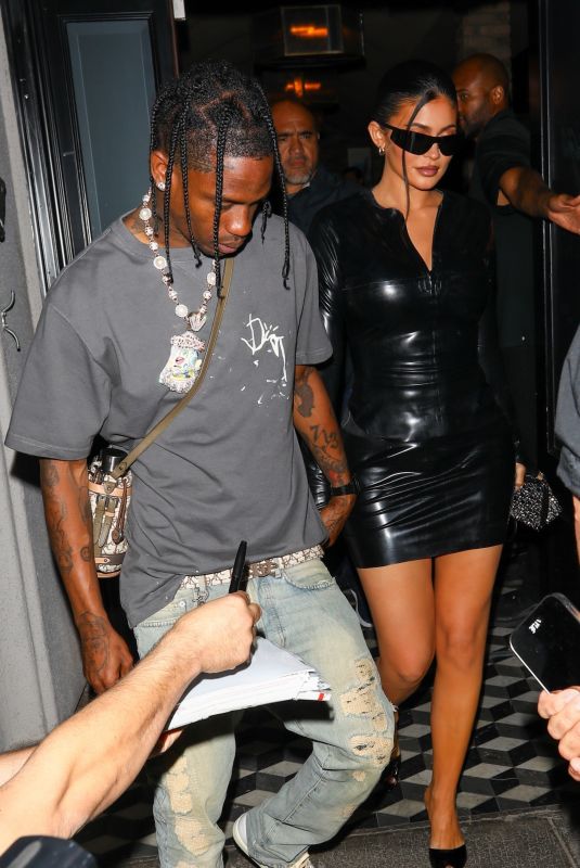 KYLIE JENNER and Travis Scott Arrives at Craig