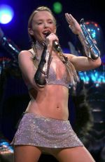 KYLIE MINOGUE Performs on Tour in Glasgow, May 2002