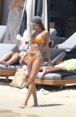 KYRA TRANSTRUM and MADDIE YOUNG in Bikinis at a Beach in Mykonos 07/13/2022