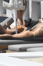 KYRA TRANSTRUM and MADDIE YOUNG in Bikinis at a Beach in Mykonos 07/13/2022