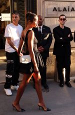 LAURA HARRIER Leaves Azzedine Alaia Fashion Show in Paris 07/03/2022