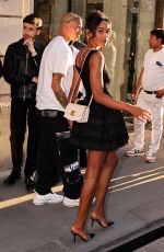 LAURA HARRIER Leaves Azzedine Alaia Fashion Show in Paris 07/03/2022