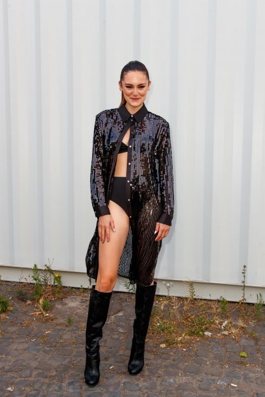 LEA VAN ACKEN at Tiktok x Lagerfeld Fashion Event 07/06/2022