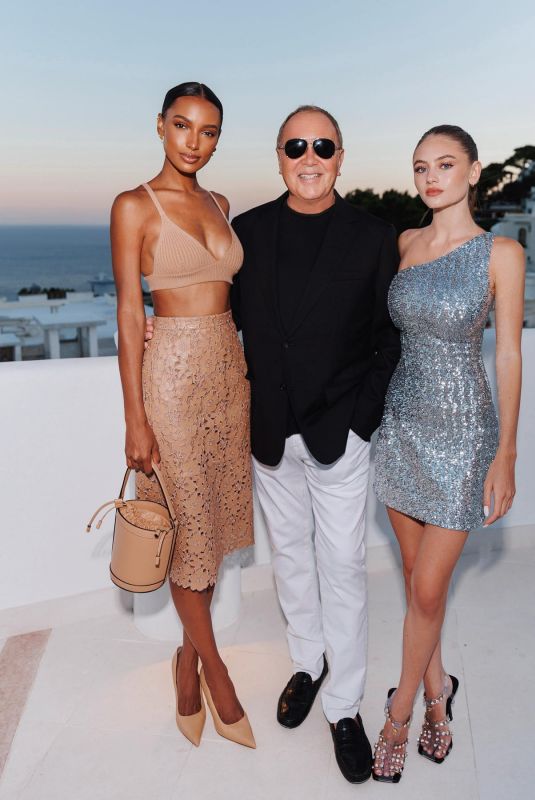LENI KLUM and JASMINE TOOKES at Michael Kors Gala in Capri 07/29/2022