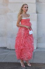 LEONIE HANNE Arrives at Giambattista Valli Show at Haute Couture Week in Paris 07/04/2022