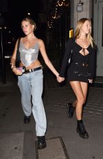 LILA GRACE MOSS and TABBY KENTON Leaves a VIP Party in London 07/07/2022