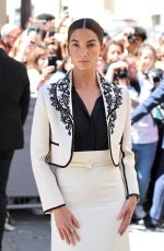 LILY ALDRIDGE Arrives at Christian Dior Fall/Winter 2022/2023 Show at Paris Fashion Week 07/04/2022