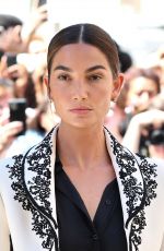 LILY ALDRIDGE Arrives at Christian Dior Fall/Winter 2022/2023 Show at Paris Fashion Week 07/04/2022