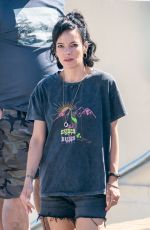 LILY ALLEN on the Set of Dreamland in Margate 07/15/2022
