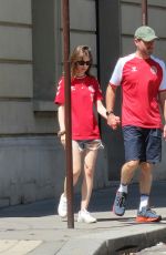 LILY COLLINS and Charlie McDowell Out in Paris 07/24/2022