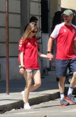 LILY COLLINS and Charlie McDowell Out in Paris 07/24/2022
