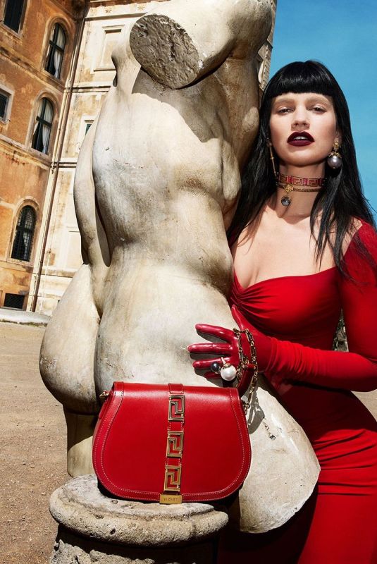 LILY JAMES for Versace 2022 Campaign