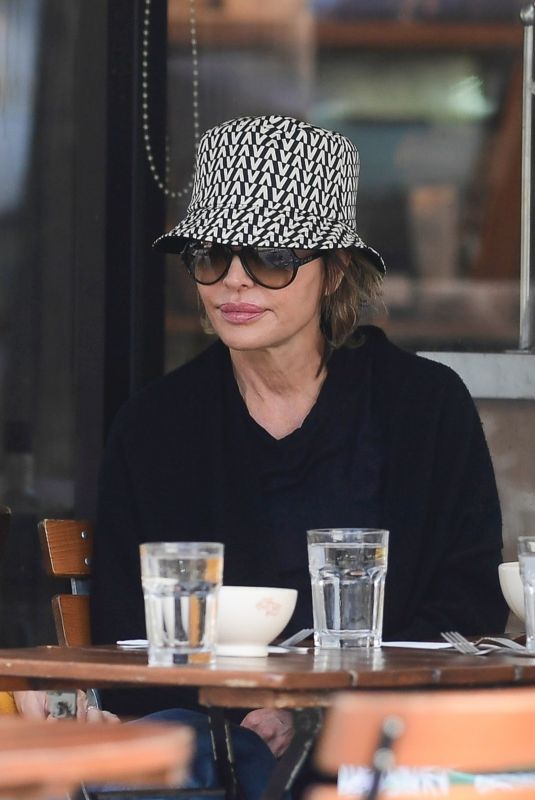 LISA RINNA Out for Lunch with Friends a Day After Her 59th Birthday in Los Angeles 07/12/2022