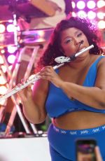 LIZZO PERFORMS at Today Show at Rockefeller Plaza in New York 07/15/2022