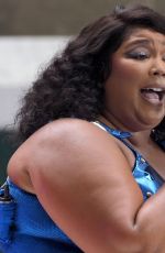 LIZZO PERFORMS at Today Show at Rockefeller Plaza in New York 07/15/2022