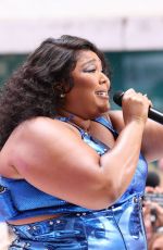 LIZZO PERFORMS at Today Show at Rockefeller Plaza in New York 07/15/2022