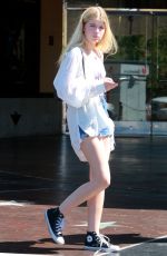 LOLA SHEEN in Denim Shorts Out in Calabasas 07/02/2022