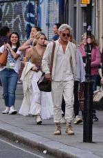 LOTTIE MOSS and Sam Prince Out in London 07/07/2022