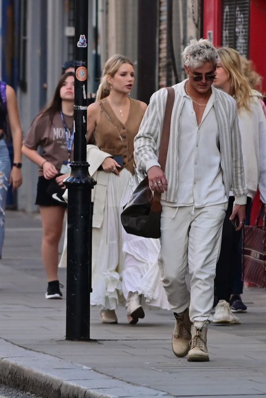 LOTTIE MOSS and Sam Prince Out in London 07/07/2022