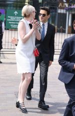 LUCY BOYNTON and Rami Malek Arrives at Wimbledon 2022 in London 07/08/2022