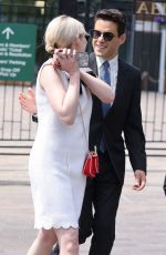 LUCY BOYNTON and Rami Malek Arrives at Wimbledon 2022 in London 07/08/2022