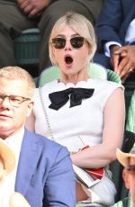 LUCY BOYNTON and Rami Malek at Wimbledon Tennis Championships in London 07/08/2022