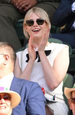 LUCY BOYNTON and Rami Malek at Wimbledon Tennis Championships in London 07/08/2022