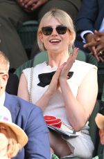 LUCY BOYNTON and Rami Malek at Wimbledon Tennis Championships in London 07/08/2022